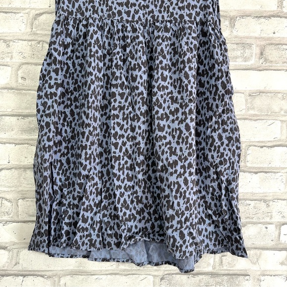 H&M Girls Purple Black Short Sleeve Cheetah Print Dress - Size 7/8 (Girls) - Picture 3 of 10